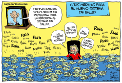 CITAS EN EL SISTEMA DE SALUD  by Daryl Cagle