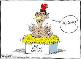 CHICKEN OBAMA by Bob Englehart