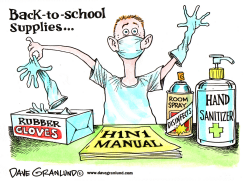 SCHOOL SUPPLIES AND H1N1 by Dave Granlund