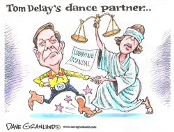 TOM DELAY DANCING by Dave Granlund