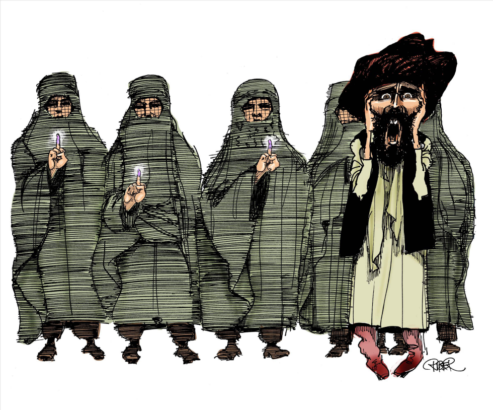  TALIBAN, SCARED FOR VIOLET FINGERS by Riber Hansson