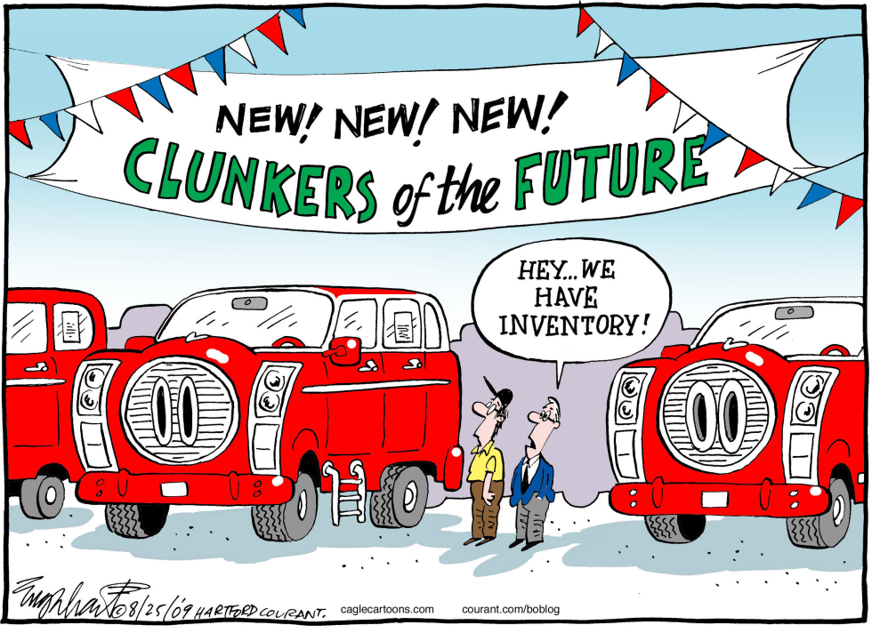  CASH FOR CLUNKERS by Bob Englehart