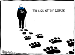 TED KENNEDY by Bob Englehart