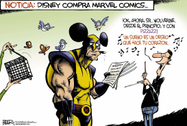 DISNEY COMPRA A MARVEL  by Nate Beeler