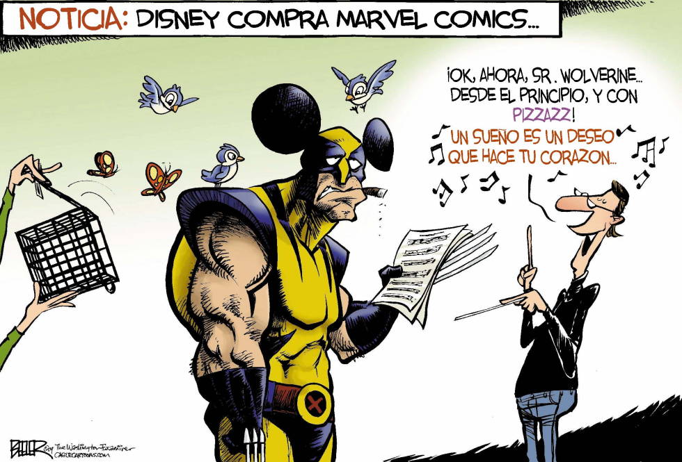  DISNEY COMPRA A MARVEL  by Nate Beeler