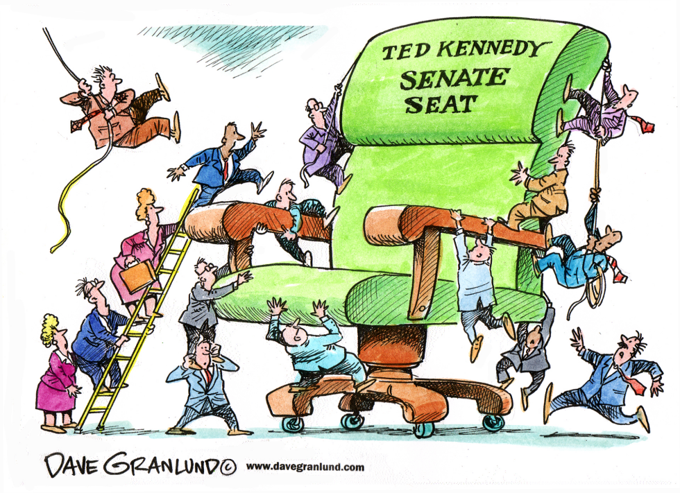  TED KENNEDY'S SENATE SEAT by Dave Granlund