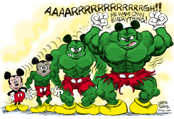 DISNEY BUYS MARVEL COMICS by Daryl Cagle