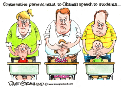 OBAMA SPEECH TO STUDENTS by Dave Granlund