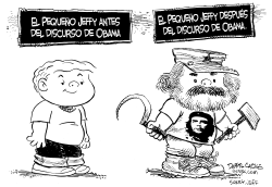 OBAMA EL SOCIALISTA Y LOS CHICOS DE ESCUELA by Daryl Cagle