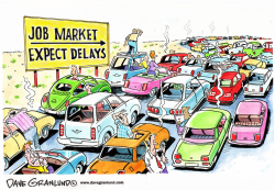 JOB MARKET GRIDLOCK by Dave Granlund