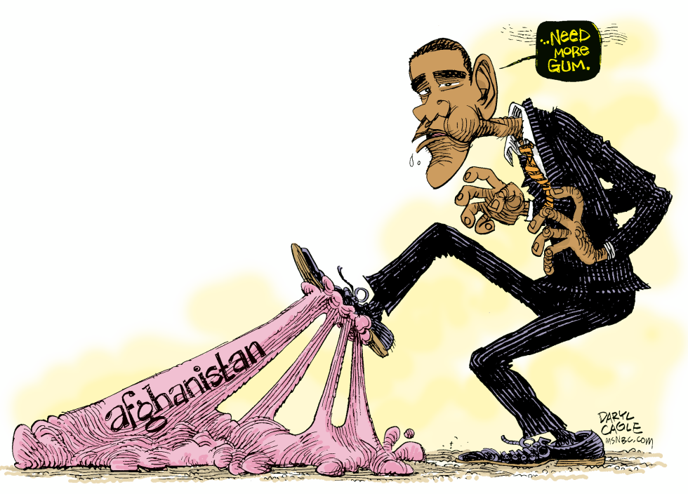  OBAMA AND AFGHANISTAN  by Daryl Cagle