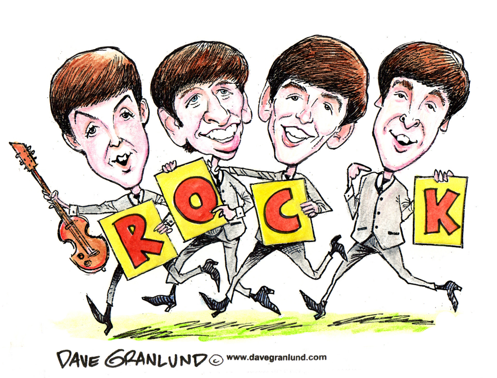  BEATLES ROCK by Dave Granlund