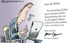 LETTER TO JOE WILSON by Mike Keefe