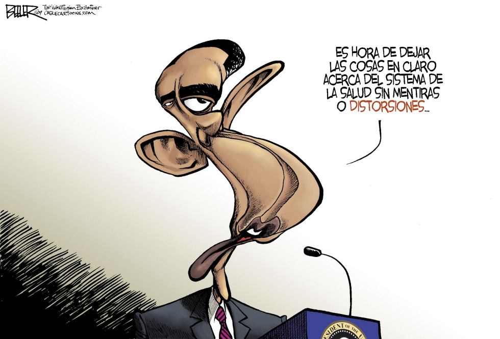  DISTORSIONES DEL SISTEMA DE CUIDADO DE LA SALUD DE OBAMA  by Nate Beeler