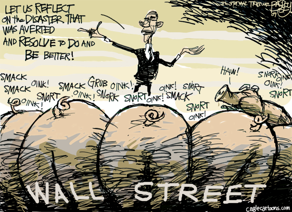  WALL STREET SWINE by Pat Bagley