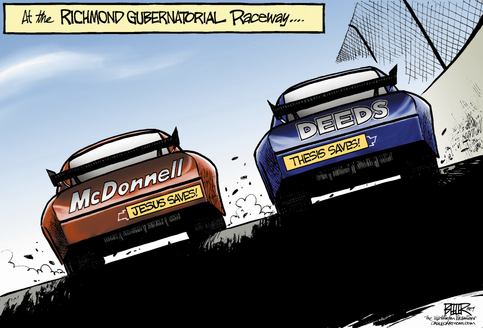  LOCAL VA - RACE FOR GOVERNOR by Nate Beeler