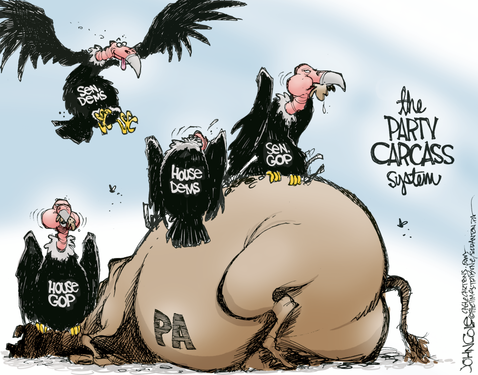  PA TOON  LEGISLATIVE CAUCUSES by John Cole