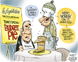 PENNSYLVANIA BUDGET PIE by John Cole