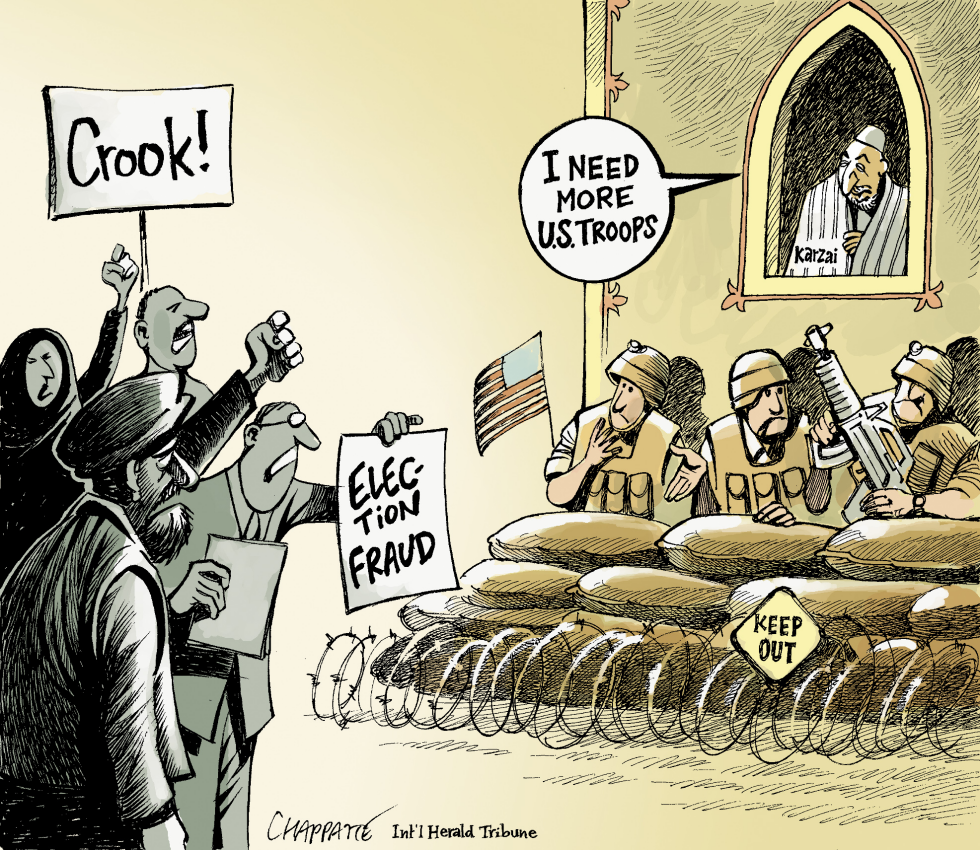  KARZAI’S LEGITIMACY by Patrick Chappatte