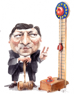 BARROSO LEANING ON GAVEL by Riber Hansson