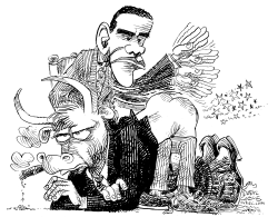 OBAMA AZOTA A WALL STREET by Daryl Cagle