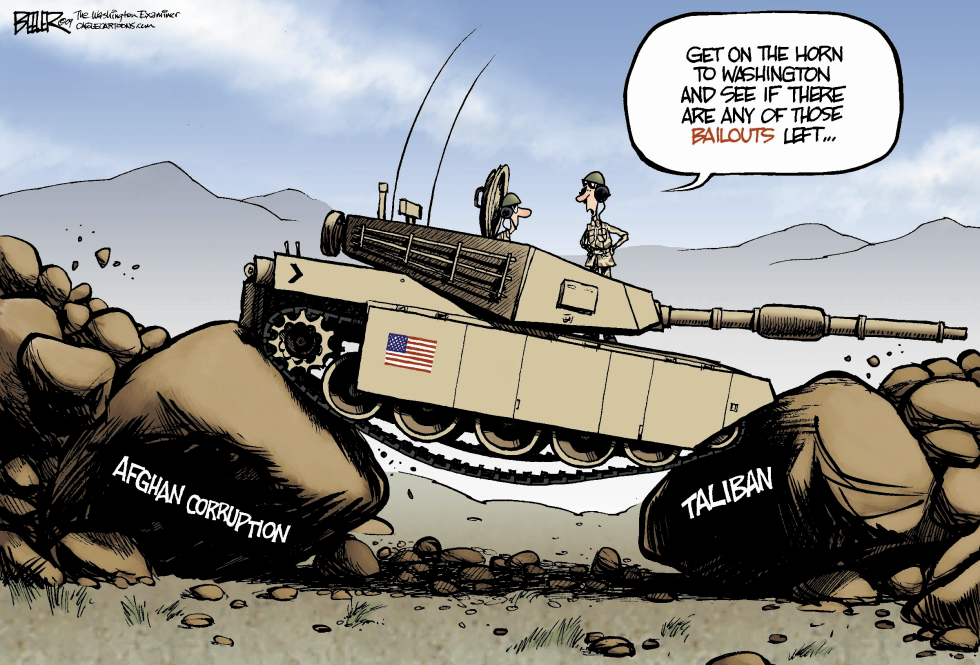  AFGHANISTAN BAILOUT by Nate Beeler