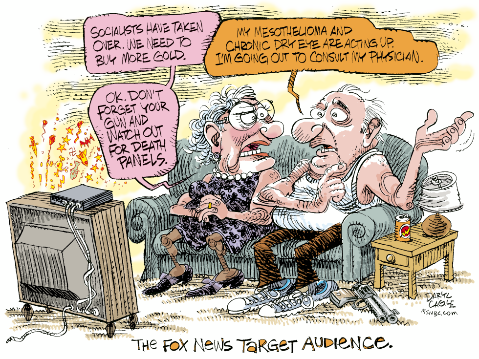  THE FOX NEWS TARGET AUDIENCE  by Daryl Cagle