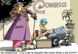 PIMPS AND HOS AND BANKS by Pat Bagley