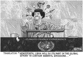 GADHAFI ADDRESSES THE U.N by RJ Matson