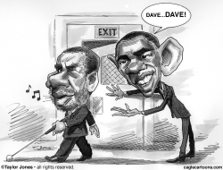 DAVID PATERSON AND BARACK OBAMA by Taylor Jones