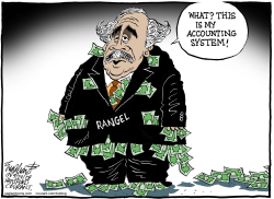 CHARLIE RANGEL by Bob Englehart