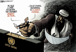 OBAMA AT THE UNITED NATIONS by Nate Beeler