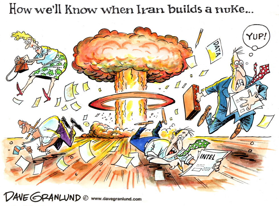  IRAN NUCLEAR AMBITIONS by Dave Granlund