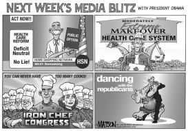 OBAMA MEDIA BLITZ by RJ Matson