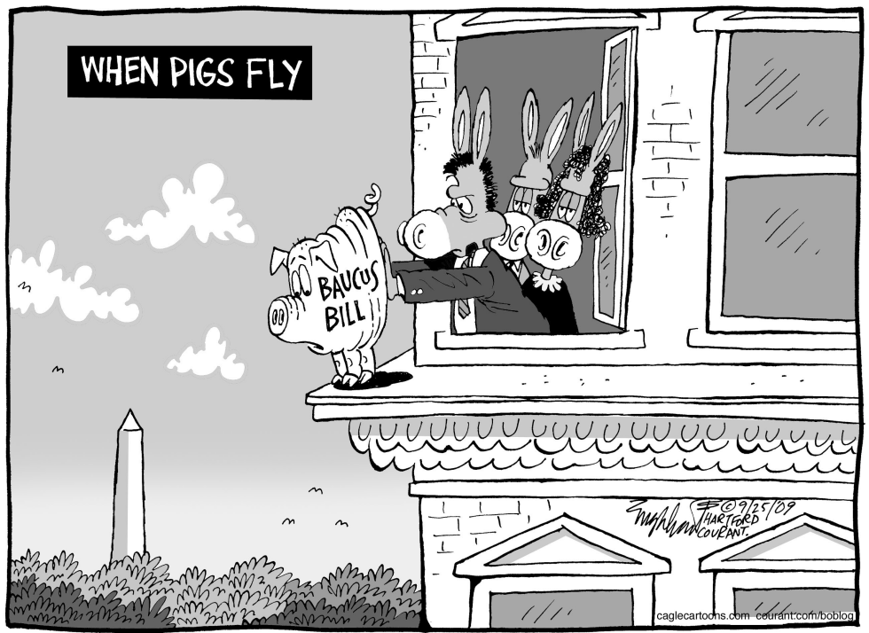  BAUCUS BILL by Bob Englehart