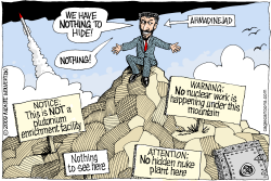 IRAN NUKE MOUNTAIN by Wolverton