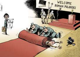 ROMAN POLANSKI ARRESTED by Patrick Chappatte