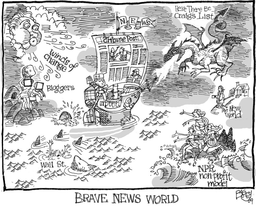  BRAVE NEWS WORLD by Pat Bagley