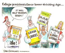 COLLEGE DRINKING by Dave Granlund