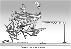 CHICAGO OLYMPICS HURDLE by RJ Matson