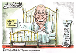 LETTERMAN STAFF AFFAIRS by Dave Granlund