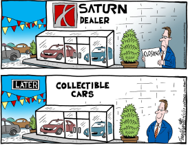 SATURN CARS by Bob Englehart