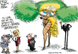 OBAMAS WATERLOO by Pat Bagley