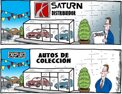 AUTOS SATURN  by Bob Englehart