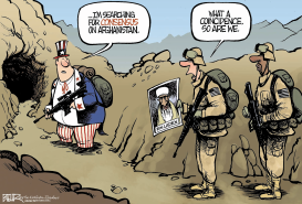 WHY WERE IN AFGHANISTAN by Nate Beeler