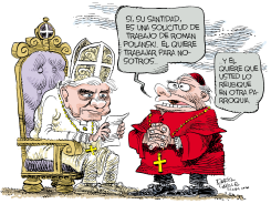 POLANSKI Y EL PAPA  by Daryl Cagle