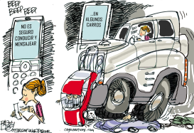 MENSAJEANDO EN EL CARRO  by Pat Bagley