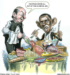 BARACK OBAMA - BIG EATER  by Taylor Jones