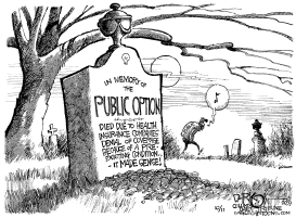 PUBLIC OPTION-RIP by John Darkow