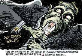 GOLDMAN SUCKS by Pat Bagley